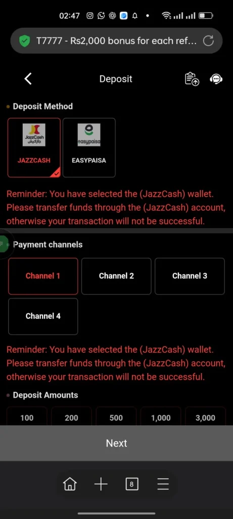 T7777 Easypaisa App