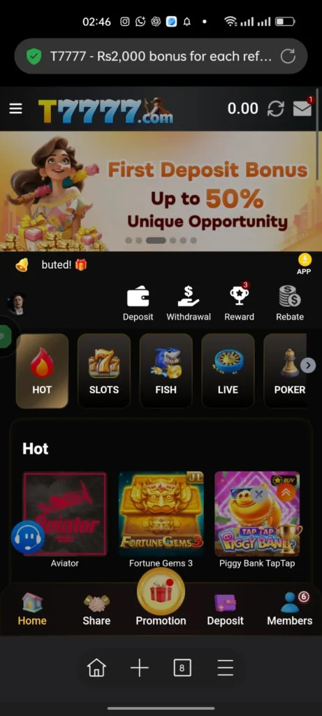 T777 Game App
