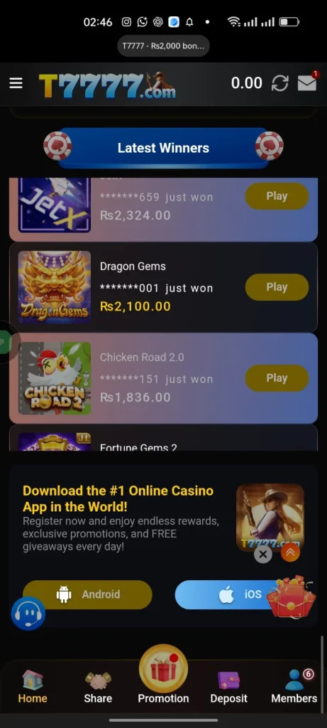 T7777 Game iOS